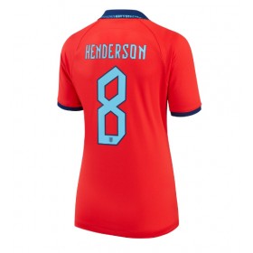 Damen Fußballbekleidung England Jordan Henderson #8 Auswärtstrikot WM 2022 Kurzarm